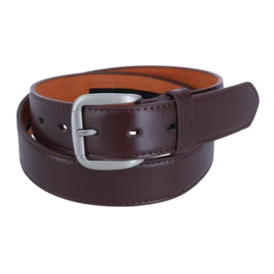 Ctm Men's Hidden Zipper Money Belt In Brown