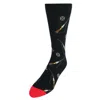 Ctm Men's Hunting Themed Crew Socks In Black