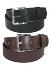 Ctm Men's Leather Bridle Belt With Removable Buckle (pack Of 2) In Multi