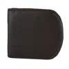 Ctm Men's Leather Front Pocket C-fold Taxi Wallet In Brown