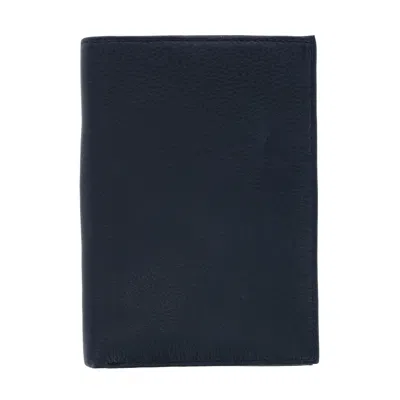 Ctm Men's Leather Hipster Wallet In Black