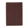 Ctm Men's Leather Hipster Wallet In Brown
