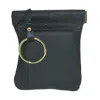 Ctm Men's Leather Key Case Coin Pouch Wallet In Black