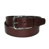 Ctm Men's Leather Money Belt Removable Buckle In Brown