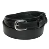 Ctm Men's Leather Removable Buckle Ranger Belt In Black