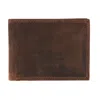Ctm Men's Leather Rfid Bifold Wallet In Blue
