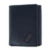 Ctm Men's Leather Trifold Wallet In Black