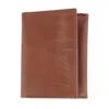 Ctm Men's Leather Trifold Wallet In Multi