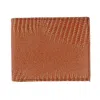 Ctm Men's Lizard Print Bifold Wallet In Gold