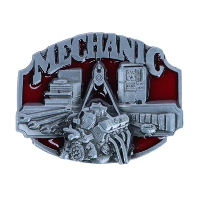 Ctm Men's Mechanic Belt Buckle In Red