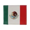 Ctm Men's Mexican Flag Bifold Wallet In Multi