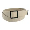 Ctm Men's Military Grade Belt With Open Face Buckle In Green