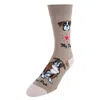 Ctm Men's My Pup Crew Novelty Socks