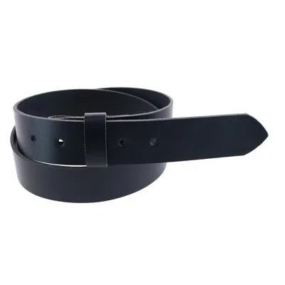 Ctm Men's No Buckle Casual Belt Strap In Black