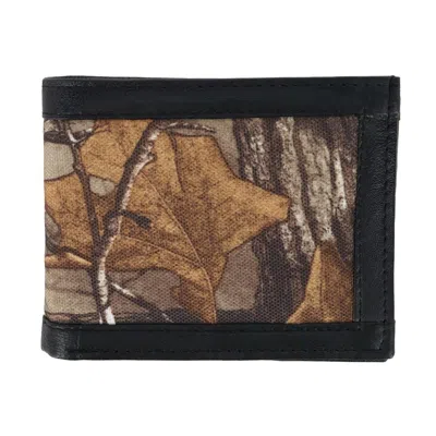 Ctm Men's Realtree Camo Bifold Wallet With Id Flap In Multi
