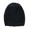 Ctm Men's Ribbed Knit Mixed Wool Beanie In Black