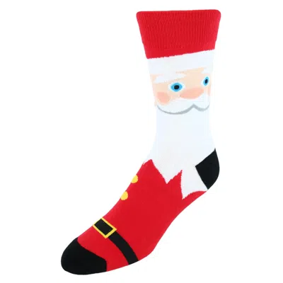 Ctm Men's Santa Claus Christmas Novelty Socks In Red