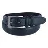 Ctm Men's Smooth Feather Edge Belt In Black