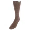 Ctm Men's Soft And Warm Lounge Socks (1 Pair) In Brown
