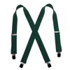 Ctm Men's Terry Casual Elastic Clip-end 1 1/2 Inch Suspenders In Green