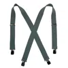 Ctm Men's Terry Casual Elastic Clip-end 1 1/2 Inch Suspenders In Grey