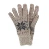 Ctm Men's Thermal Lined Ragg Wool Winter Glove In White