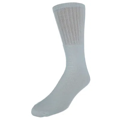 Ctm Men's Tube Cotton Blend Casual Socks 4 Pair Value Pack In White