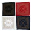 Ctm Metallic Paisley Print Bandanas (pack Of 4) In Multi