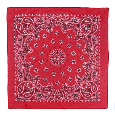 Ctm Modern Paisley 20x20 Cotton Bandana 6 Pack In Red