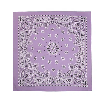 Ctm Pastel Paisley Bandanas In Purple