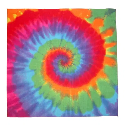 Ctm Rainbow Tie Dye Bandana (pack Of 6) In Multi