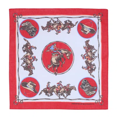 Ctm Rodeo Cowboy Bandana In Red