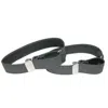 Ctm Satin Elastic Solid Color Adjustable Armband Sleeve Garter In Grey