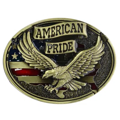Ctm Soaring Eagle American Pride Belt Buckle In Gold