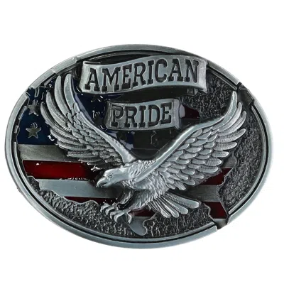Ctm Soaring Eagle American Pride Belt Buckle In Silver
