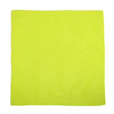 Ctm Solid Neon Bandana (pack Of 6) In Yellow