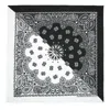 Ctm Split Paisley Print Bandana In Black
