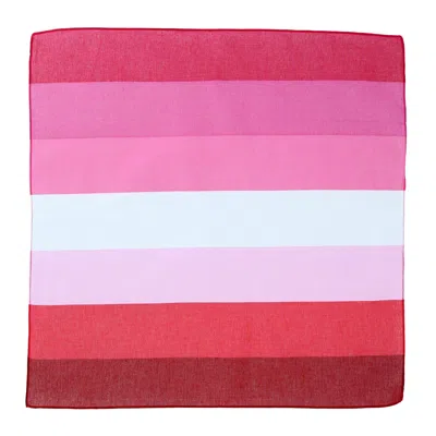 Ctm Striped Lesbian Pride Bandana In Pink
