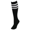 Ctm Striped Top Ribbed Tube Socks (4 Pair Pack)