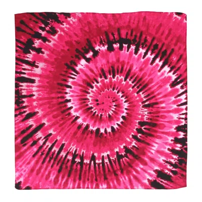 Ctm Tie Dye Swirl Bandana In Pink