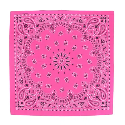 Ctm Unisex Cotton Giant-danna 35 Inch Large Bandanas In Pink