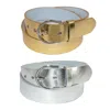 Ctm Women's Basic Bridle Belt (pack Of 2) In Gold