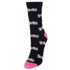 Ctm Women's Boss Novelty Soft Socks (1 Pair) In Black