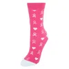 Ctm Women's Breast Cancer Awareness Novelty Socks In Pink