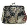 Ctm Women's Cat Print Tapestry Coin Purse Wallet In Multi