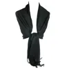 Ctm Women's Classic Pashmina Wrap Scarf Shawl (pack Of 2) In Black