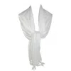 Ctm Women's Classic Pashmina Wrap Scarf Shawl (pack Of 2) In White