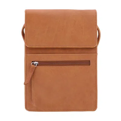 Ctm Women's Compact Organizer Crossbody Handbag In Multi