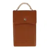 Ctm Women's Crossbody Multipurpose Wallet Bag In Brown