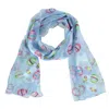 Ctm Women's Easter Bunny And Egg Print Holiday Lightweight Scarf